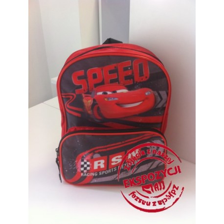 Plecak tornister CARS czerwono-czarny