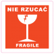 Etykiety samoprzylepne "NIE RZUCAĆ" 100szt.