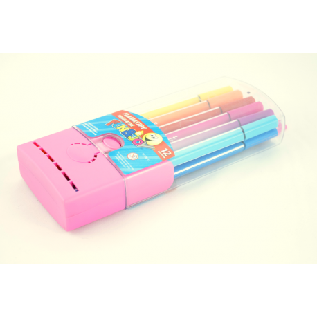 Flamastry trójkątne Fun&Joy zestaw 12 kolorów