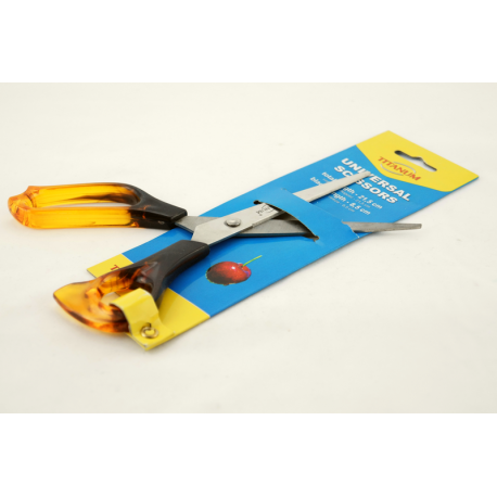 Nożyczki 21.5cm TITANUM bursztynowe