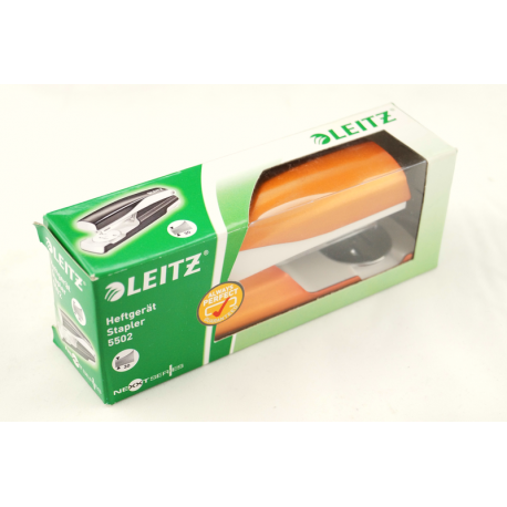 Zszywacz na 30 kartek LEITZ 5502 metalowy pomarańczowy