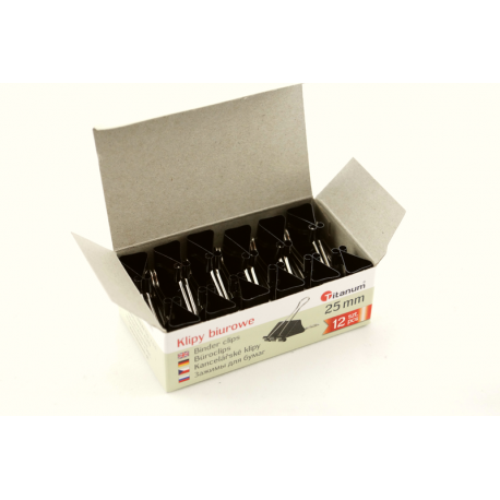 Klipy 25mm TITANUM 12 sztuk