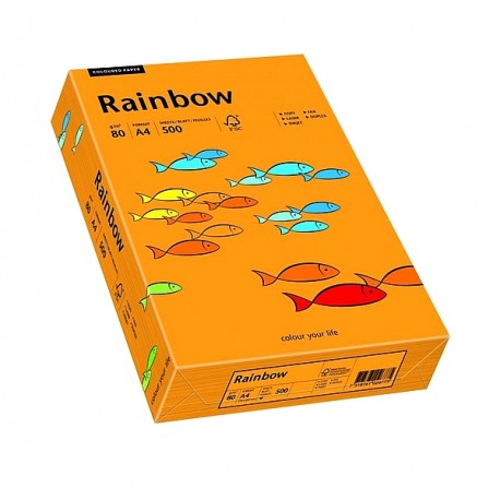 Papier RAINBOW 160g ciemny pomarańcz