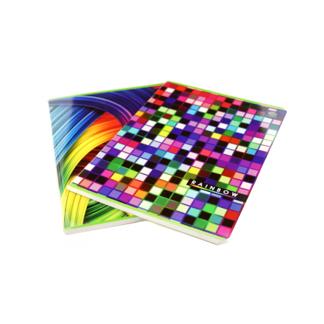 Zeszyt A5 60k linia INTERDRUK Rainbow
