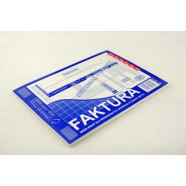 Faktura wzór pełny dla prowadzących sprzedaż w cenach netto A5