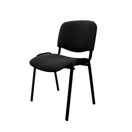 Krzesło konferencyjne ISO materiałowe szare