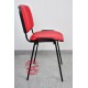 Krzesło konferencyjne ISO skaj czerwone