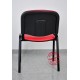 Krzesło konferencyjne ISO skaj czerwone