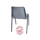 Krzesło konferencyjne MAXI szare