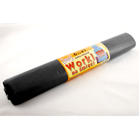 Worki na śmieci 120l czarne