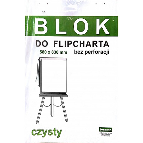 Blok flipchart 20k DAN-MARK czysty