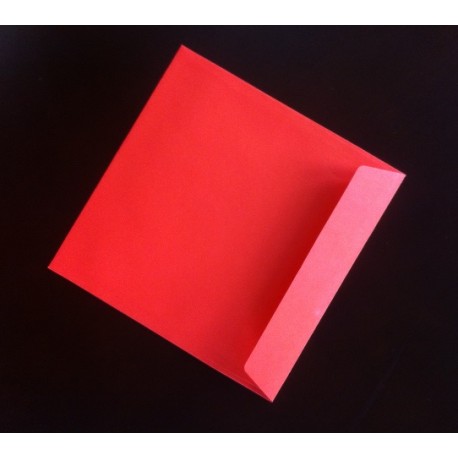 Koperta 150x150 TS czerwona 160g 25szt