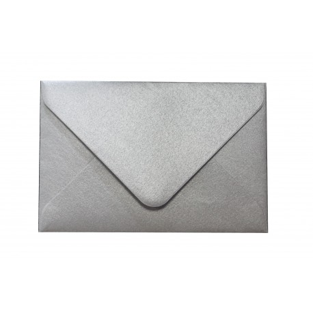 Koperta wizytówkowa 60x90 srebrna 25szt