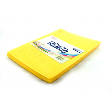 Filc A4/10szt żółty