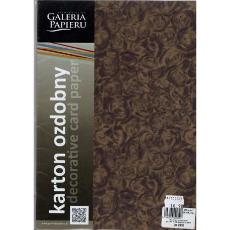 Karton wizytówkowy GP róże czekoladowe