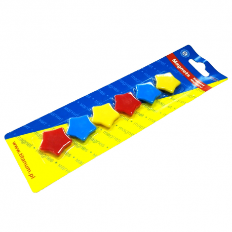 Magnesy do tablic TIT 30mm/6szt gwiazdy
