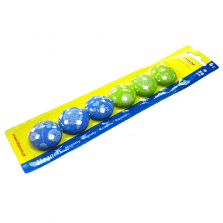 Magnesy do tablic TIT 30mm/6szt kwiaty